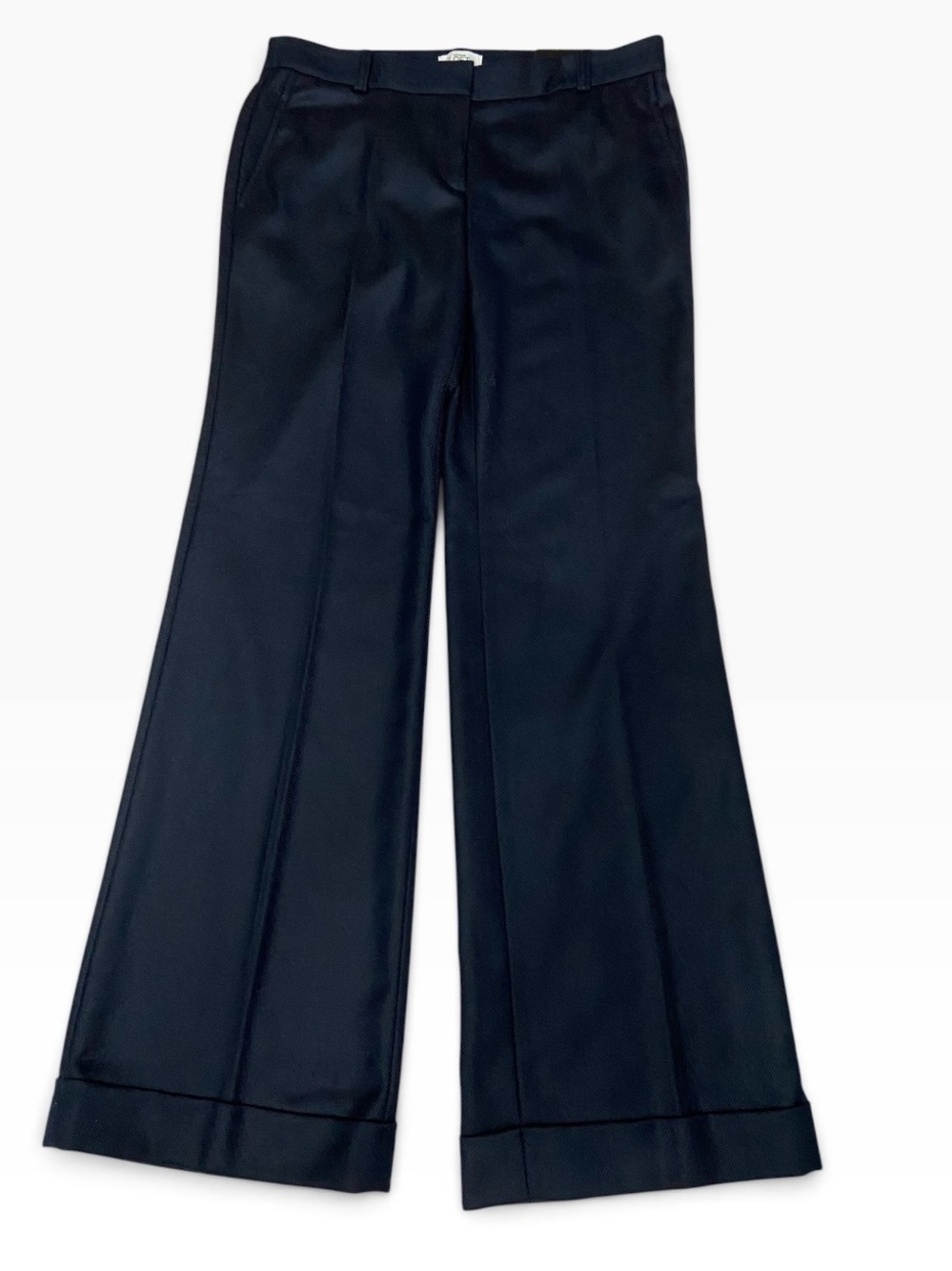 Ann Taylor LOFT 32x32 Marisa Modern Wool Blend Trouser Blue Pants Women’s 8 NWT